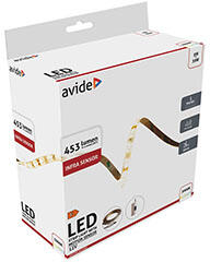 Avide Fehér LED szalag szett (1 méter meleg fehér LED csík + tápegység + kézmozdulat érzékelős vezérlő) (ALSLIS12V-5W)