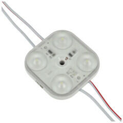 MPL POWER LED modul 2.0W (4 LED/170°/IP67) világító reklámtáblába - hideg fehér (MW-MLD-HE-4W-LENS170)
