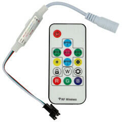 ANRO LED LED vezérlő és távirányító digitális (DRGB) LED szalaghoz (futófény) (DRGB14KEY)