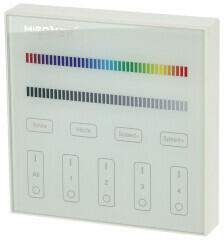 MiLight Group Control RGBW Fali RGB+fehér LED szalag távirányító panel, B3: elemes (MiLight B3 3V RGB+W panel remote)