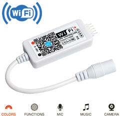 ANRO LED Magic WiFi RGBW vezérlő - telefonos vezérlés - zene, kamera, ébresztő (WiFi002RGBW)