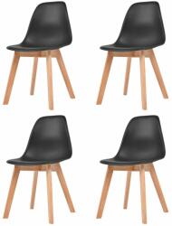 vidaXL 4 buc negru 244778