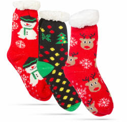 Family Karácsonyi zokni - csúszásmentes, felnőtt méret - 3 féle minta Family 58651 (58651)