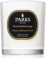 Parks London Aromatherapy Orange, Cedarwood & Clove lumânare parfumată 220 g