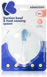  Kikkaboo Suction Bowl & Heat Sensing Spoon etetőkészlet 4 m+ Blue 2 db