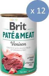 Brit 12 x Conserva Brit Pate & Meat cu Vanat, 400 g