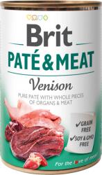 Brit Conserva cu bucati de carne si pate, Brit Pate & Meat cu Vanat, 400 g