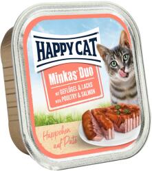 Happy Cat Minkas Duo - Baromfi és lazac 12 x 100 g