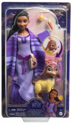 Disney Princess Papusa Asha cu Valentino si accesorii, Disney Wish, HPX25 Papusa