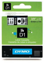 DYMO D1 9mmx7m fekete/áttetsző feliratozógép szalag (NDY0720670)