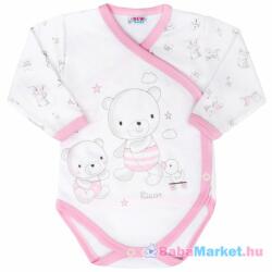 NEW BABY Baba áthajtós patentos body - New Baby Bears rózsaszín 50