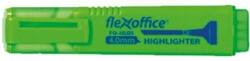 FlexOffice Evidențiator Flexoffice verde, corp plat 1-4mm (FO-HL05GR)