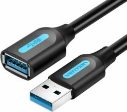 Vention CBHBI USB-A apa - USB-A anya hosszabbító kábel - Fekete/Kék (3m) (CBHBI)