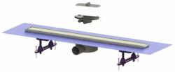 KESSEL Set rigola pentru dus plus capac Kessel Linearis Compact 85 cm inox cu sita de par si clapeta multistop (45600.64FM)