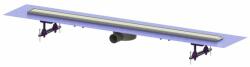 KESSEL Set rigola pentru dus plus capac Kessel Linearis Compact 115 cm inox cu sita de par si clapeta multistop (45600.67FM)