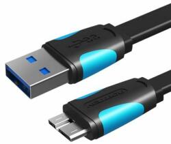 Vention Flat USB 3.0 A to Micro-B cable Vention VAS-A12-B100 1m Black (VAS-A12-B100) - wincity
