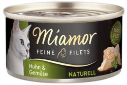 Miamor Feine Filets Naturell Chicken&Vegetables 80g