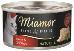 Miamor Feine Filets Naturell Chicken&Shrimps 80g