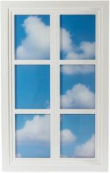 Seletti Lumina decor de perete WINDOW #3 90 x 57 cm, alb, lemn/acrilic, Seletti