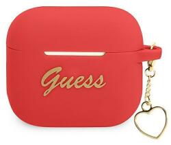 Guess GUA3LSCHSR AirPods 3 borító piros/piros Szilikon Charm Heart Collection