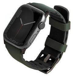 UNIQ Linus Apple Watch Series 4/5/6/7/8/SE/SE2/Ultra szíj 42/44/45mm. Airosoft szilikon zöld/mohazöld