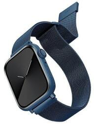 UNIQ Case Dante Szíj Apple Watchhoz 1/2/3/4/5/6/7/8/9/SE/SE2 42/44/45mm Rozsdamentes acél kék/kobaltkék