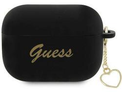 Guess GUAP2LSCHSK AirPods Pro 2 borító fekete/fekete szilikon báj szívkollekció