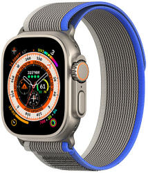 Dux Ducis Sport tépőzáras pánt Apple Watch 9 / 8 / 7 / 6 / SE / 5 / 4 / 3 / 2 / 1 (38, 40, 41 mm) Dux Ducis szíj YJ verzióhoz - kék-szürke