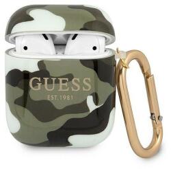 Guess GUA2UCAMA AirPods borító zöld/khaki Camo Collection