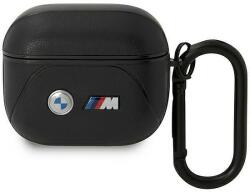 BMW BMA322PVTK AirPods 3 generációs borító fekete/fekete bőr ívelt vonal