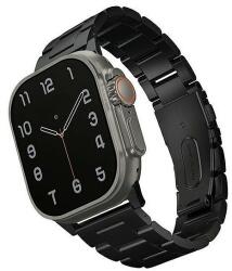 UNIQ Osta szíjas tok Apple Watch 42/44/45/ 49 mm-es sorozathoz 1/2/3/4/5/6/7/8/SE/SE2/Ultra rozsdamentes acél - fekete