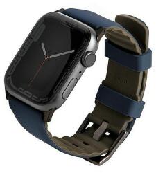 UNIQ Linus Apple Watch Series 4/5/6/7/8/SE/SE2/Ultra szíj 42/44/45mm. Airosoft Szilikon kék/tengeri kék