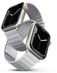 UNIQ szíj Revix Apple Watch Series 4/5/6/7/8/SE/SE2 38/40/41mm. Megfordítható Mágneses lila-white/lila-fehér