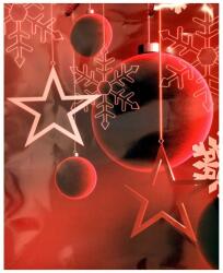 Cardex Ajándéktáska piros Karácsonyi díszek mintázattal 26x32x12, 5cm (HTY002/pd) - jatekshop