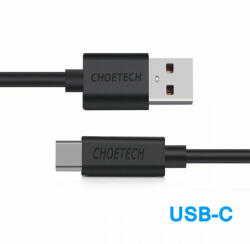 Choetech AC0002 Hi-speed Nagysebességű USB A to Type C USB C Adat- és töltőkábel 1M (AC0002) - kulsoaksi