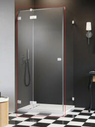 Radaway Essenza Pro KDJ balos zuhanyajtó 80x200 átlátszó üveg, fehér profilszín 100970800401L (10097080-04-01L)