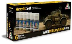 Italeri Acrylic szett: WWII MILITARY ALLIED ARMY (440AP) festék (440AP)