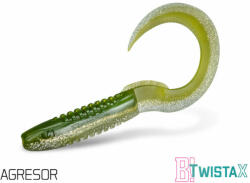 Delphin TwistaX Eeltail UVs 5db 6cm AGRESOR gumihal (101004027)