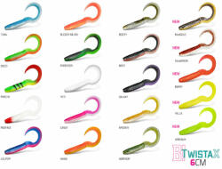 Delphin TwistaX Eeltail UVs 5db 6cm Perchy+Candy+Booty+Redface+Firedot gumihal (101004041)