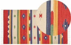 Beliani Színes kilim pamutszőnyeg 80 x 150 cm ALAPARS