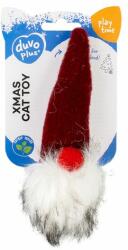 Duvoplus + Karácsonyi játék macskáknak - piros manó recsegő hanggal 5x5, 5x18cm