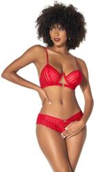 Mapalé - nyitott melltartó szett (piros) - sexshopcenter