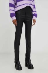Answear Lab nadrág női, fekete, magas derekú testhezálló - fekete M - answear - 10 785 Ft