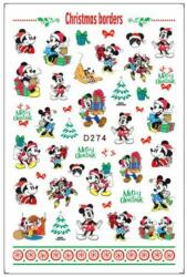  Körömmatrica - D274 Karácsony Mickey