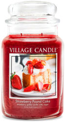 Village Candle Lumânare parfumată - Strawberry Pound Cake Timp de ardere: 170 de ore
