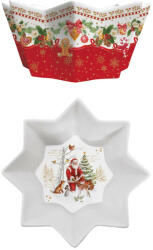 Easy Life Nuova R2S Christmas Memories porcelán tál 20cm, díszdobozban