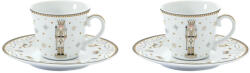 Easy Life Royal Nutcracker karácsonyi porcelán 2db-os csésze 80ml és csészealj, díszdobozban