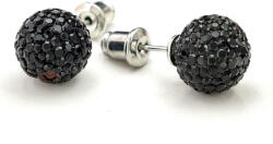  Fekete Swarovski kristályos shamballa fülbevaló - tanitaekszer - 3 900 Ft