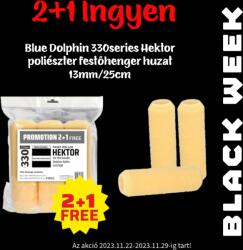 Blue Dolphin 330series Hektor poliészter festőhenger huzat 13mm/25cm 2+1 ajándék
