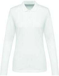 Kariban Premium PK203 NŐI HOSSZÚ UJJÚ SUPIMA® GALLÉROS PÓLÓ (pk203wh-l)